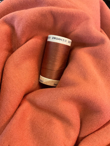 Organic Cotton Thread - Brown 4828 - 30/2 weight - 275meters.