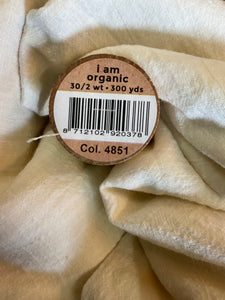 Organic Cotton Thread - Beige 4851 - 30/2 weight - 275meters.