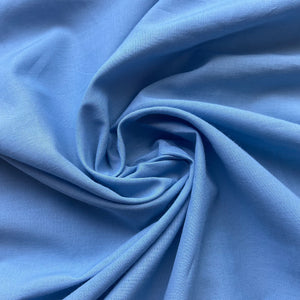 Sky Blue - GOTS certified organic cotton woven light weight fabric