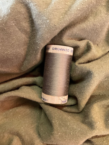 Organic Cotton Thread - Brown 4824 - 30/2 weight - 275meters.