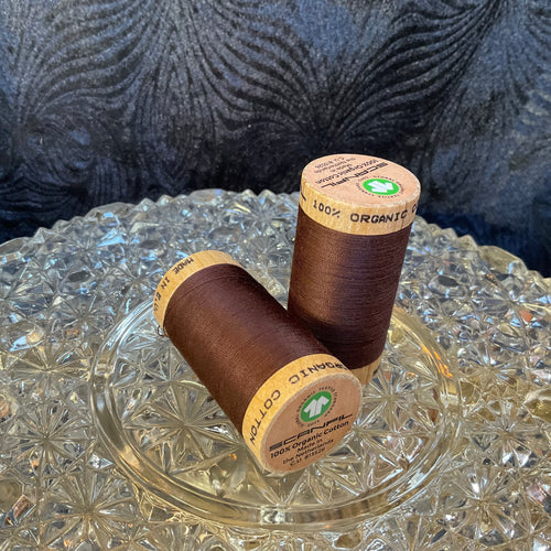 Organic Cotton Thread - Cocoa Brown 4829 - 30/2 weight - 275 meters