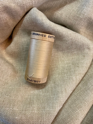 Organic Cotton Thread - Beige 4873 - 30/2 weight - 275meters.