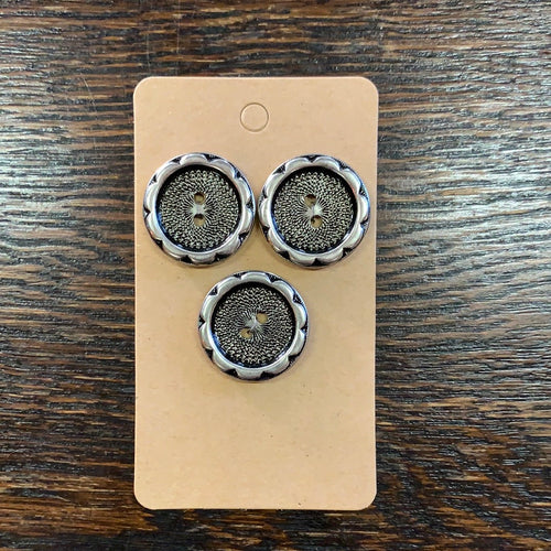 Vintage Buttons - Pressed metal